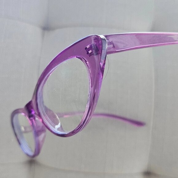 Zenni Optics Women Eyeglasses Frame Cat Eye Fuchsia Color Glasses Eye Wear - Picture 2 of 12